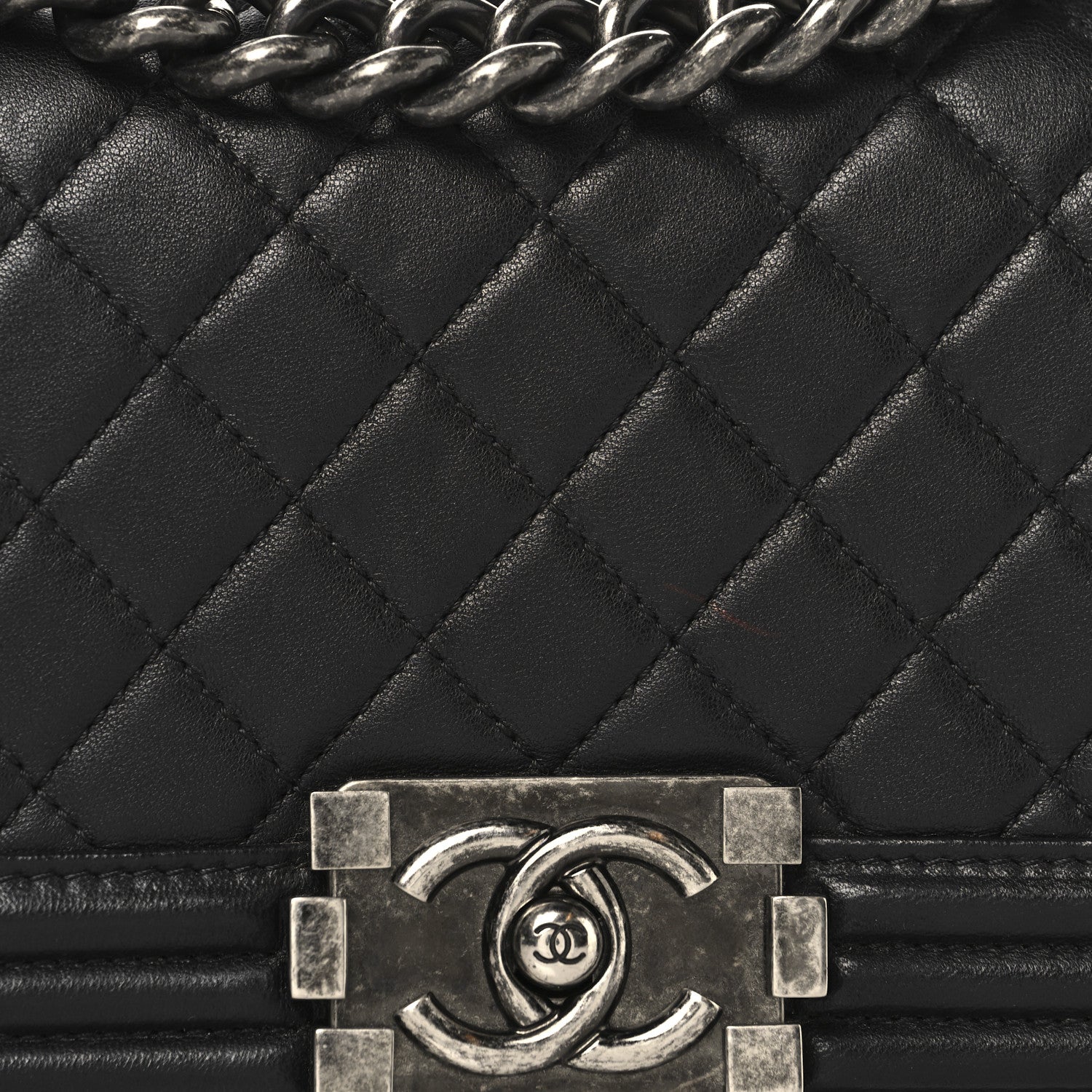 Chanel Lambskin Quilted Small Boy Flap Black 8 of 11