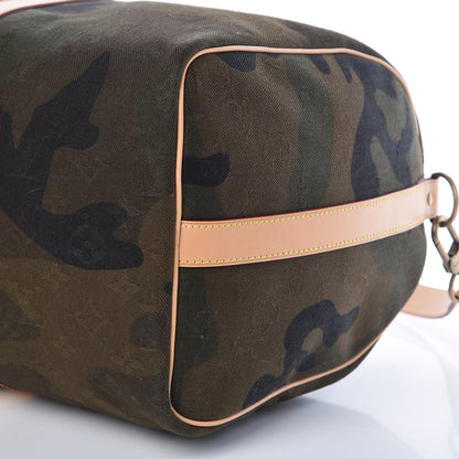 Louis Vuitton X SUPREME Monogram Camouflage Keepall Bandouliere 45 9 of 10