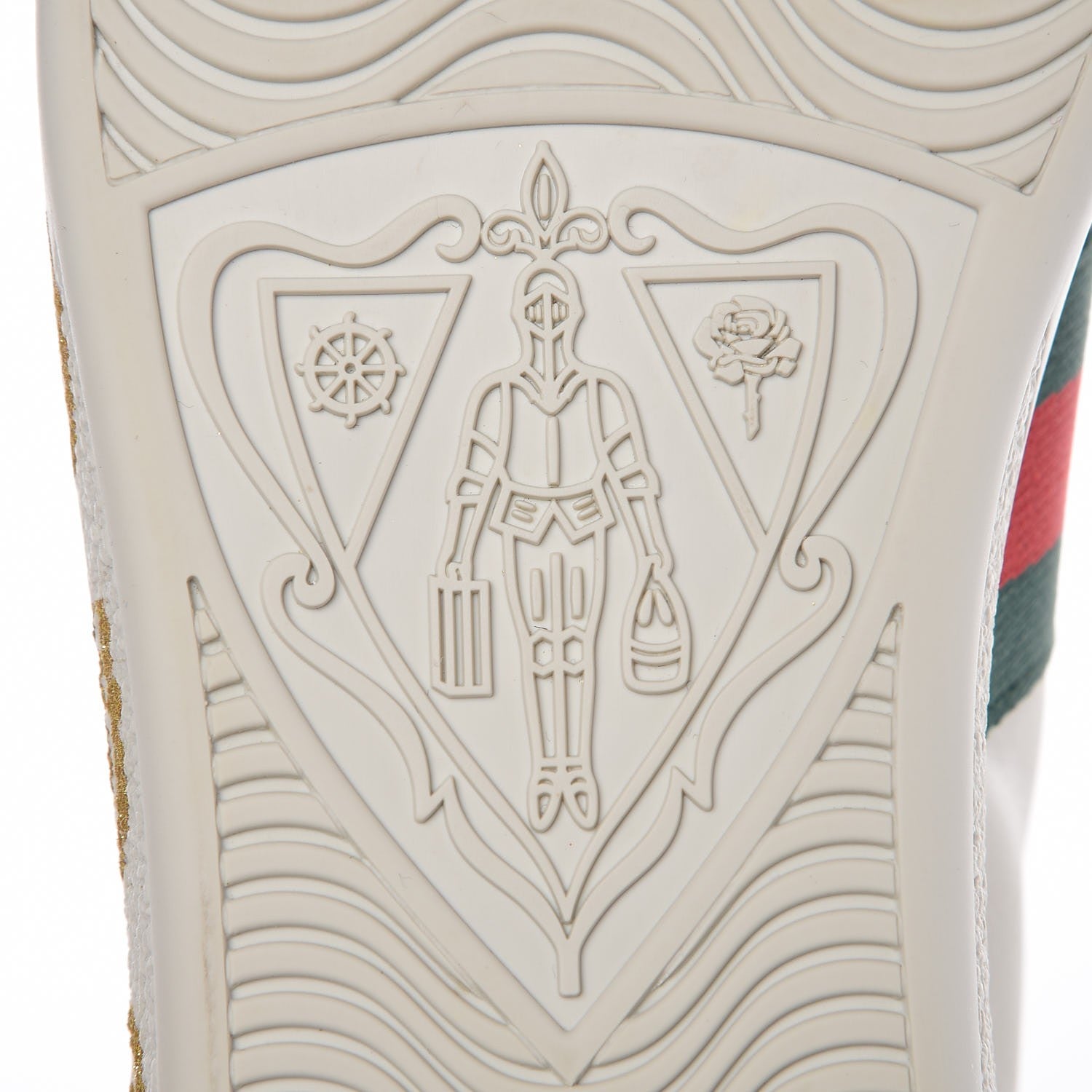 Gucci X SEGA Calfskin Ayers Web Guccy Womens Ace Sneakers 37 White 11 of 12