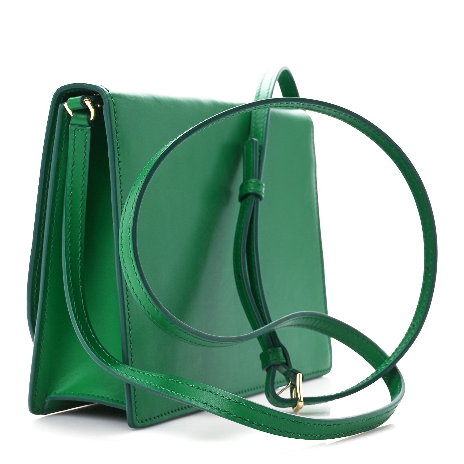 Dolce & Gabbana Calfskin DG Logo Flap Crossbody Bag Green 3 of 9