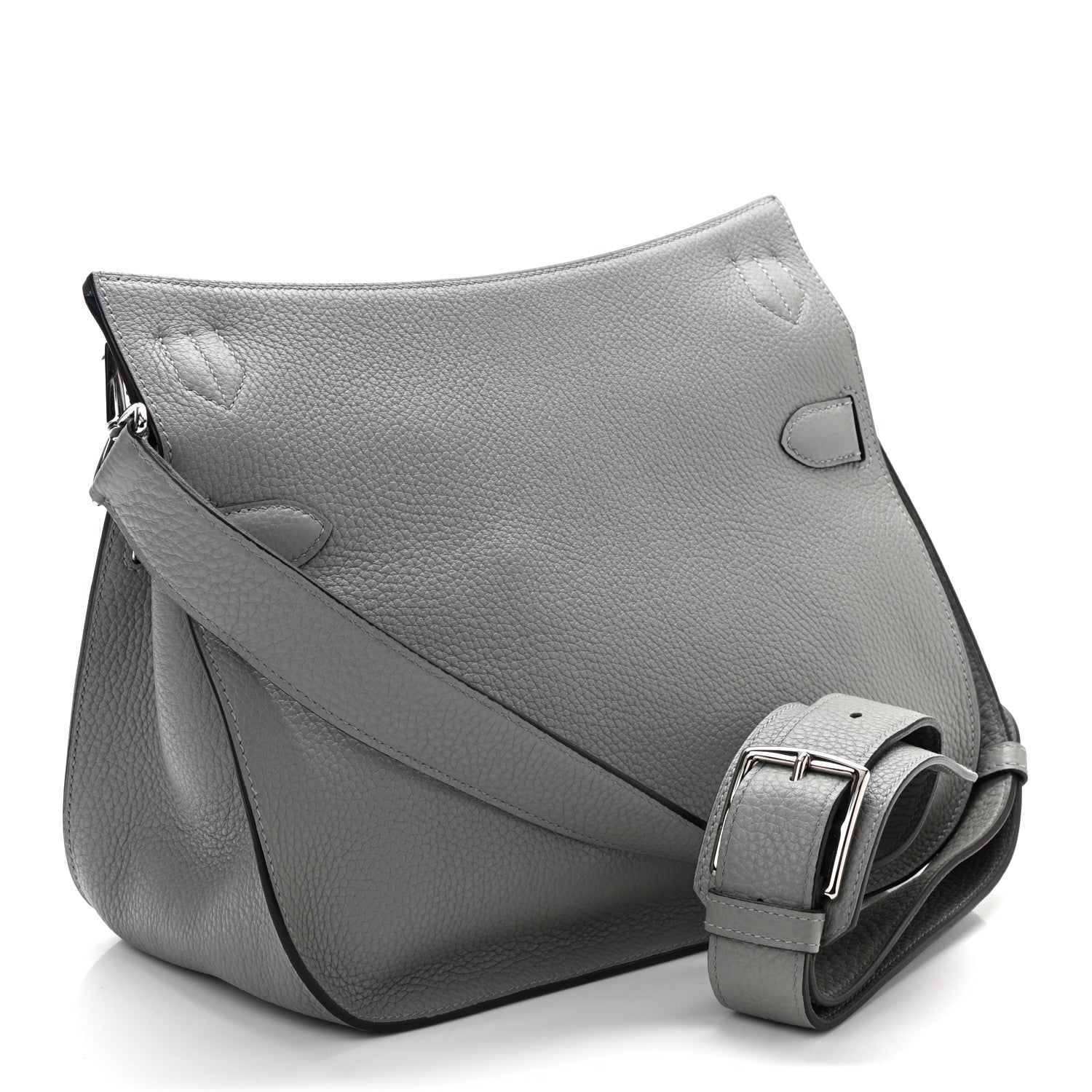 Hermes Taurillon Clemence Jypsiere 31 Gris Mouette Bleu Agate 3 of 10