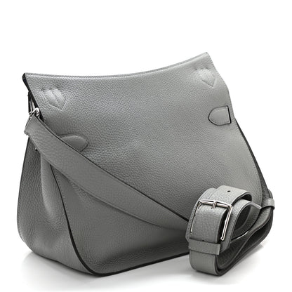 Hermes Taurillon Clemence Jypsiere 31 Gris Mouette Bleu Agate 3 of 10