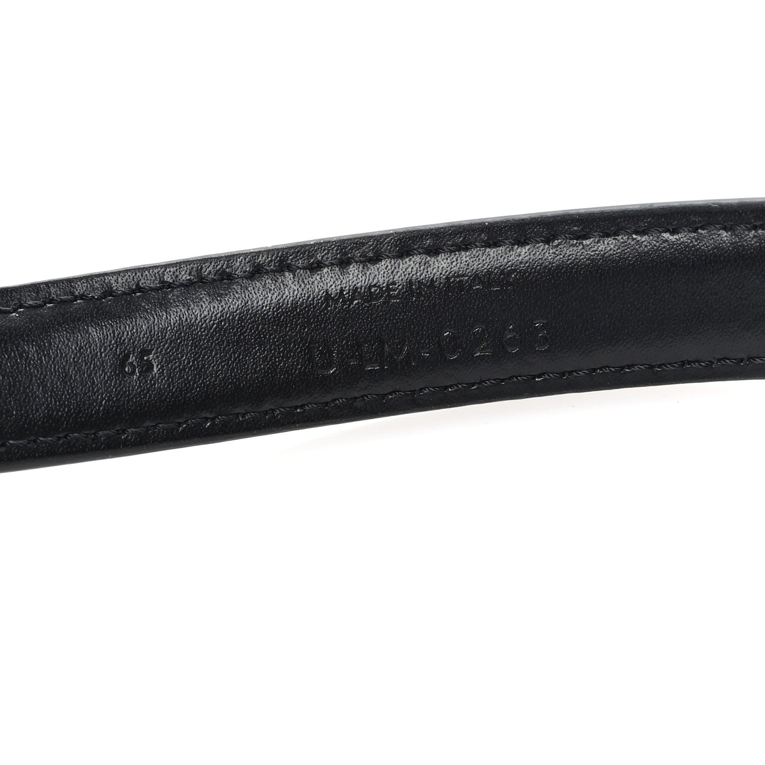 Celine Box Calfskin Small 18mm Triomphe Belt 65 26 Black 4 of 6