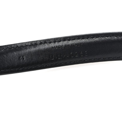Celine Box Calfskin Small 18mm Triomphe Belt 65 26 Black 4 of 6
