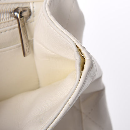 Chanel Lambskin Quilted Jumbo Single Flap White 9 of 19