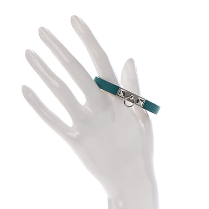 Hermes Epsom Micro Rivale Bracelet S Bleu Paon 2 of 8