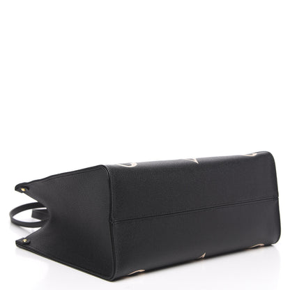 Louis Vuitton Empreinte Monogram Giant Onthego MM Black Beige 4 of 10