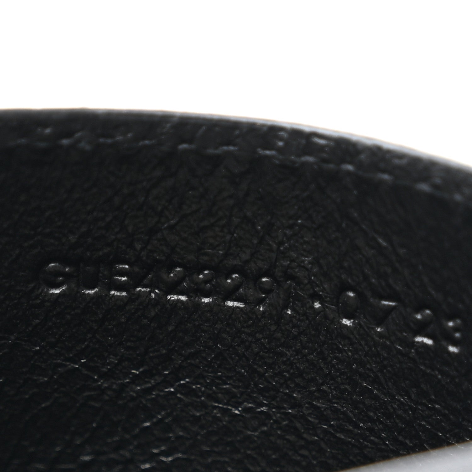 Saint Laurent Grain De Poudre Matelasse Chevron Monogram Credit Card Case Black 7 of 8