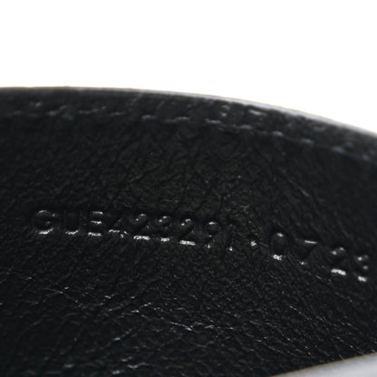 Saint Laurent Grain De Poudre Matelasse Chevron Monogram Credit Card Case Black 7 of 8