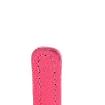 Chanel Caviar Quilted Flap Zip Card Holder Dark Pink 16 of 17