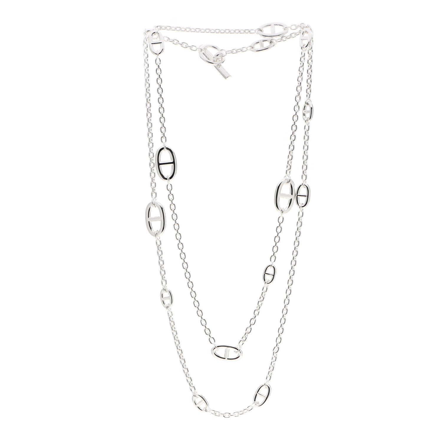 Hermes Sterling Silver Farandole Necklace 120 3 of 5