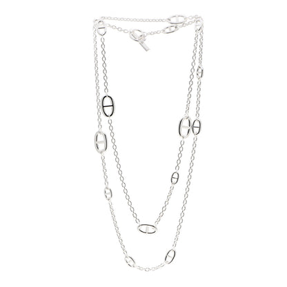 Hermes Sterling Silver Farandole Necklace 120 3 of 5