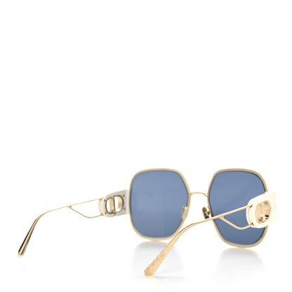 Christian Dior Butterfly 30 Montaigne S5U Sunglasses Gold Ivory Blue 4 of 8