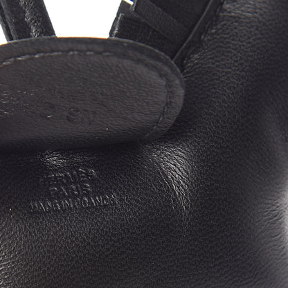 Hermes Milo Lambskin Grigri Rodeo Horse Bag Charm GM So Black 3 of 5
