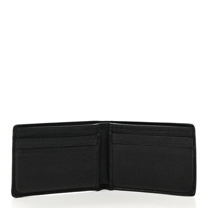 Gucci Calfskin Boar Effect GG Marmont Bi-Fold Wallet Black 5 of 12