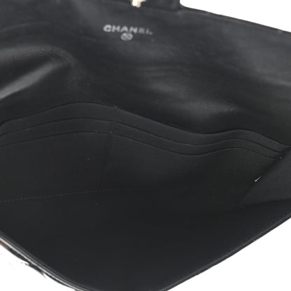 Chanel Patent Quilted Travel Wallet Black 7 of 14