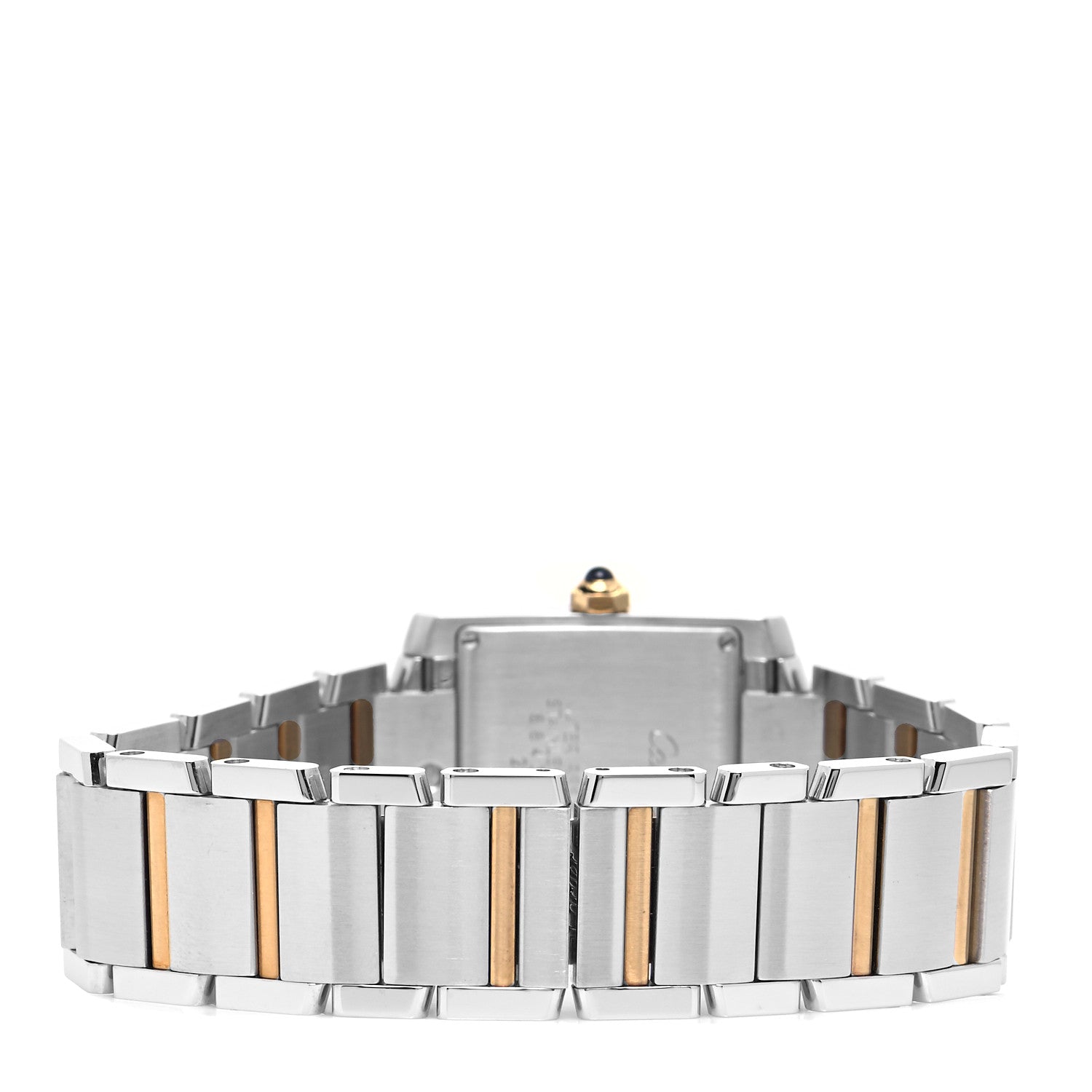 Cartier Stainless Steel 18K Yellow Gold 25mm Tank Francaise Quartz Watch 3 of 5