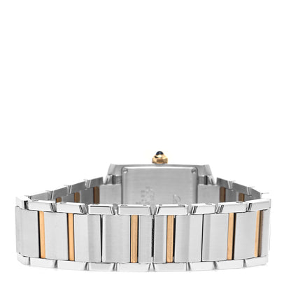 Cartier Stainless Steel 18K Yellow Gold 25mm Tank Francaise Quartz Watch 3 of 5