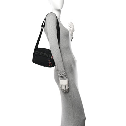 Burberry Nylon Logo Detail Crossbody Bag Black 2 of 11