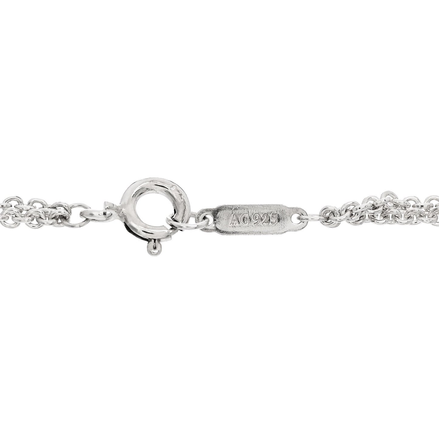 Sterling Silver Infinity Double Chain Bracelet