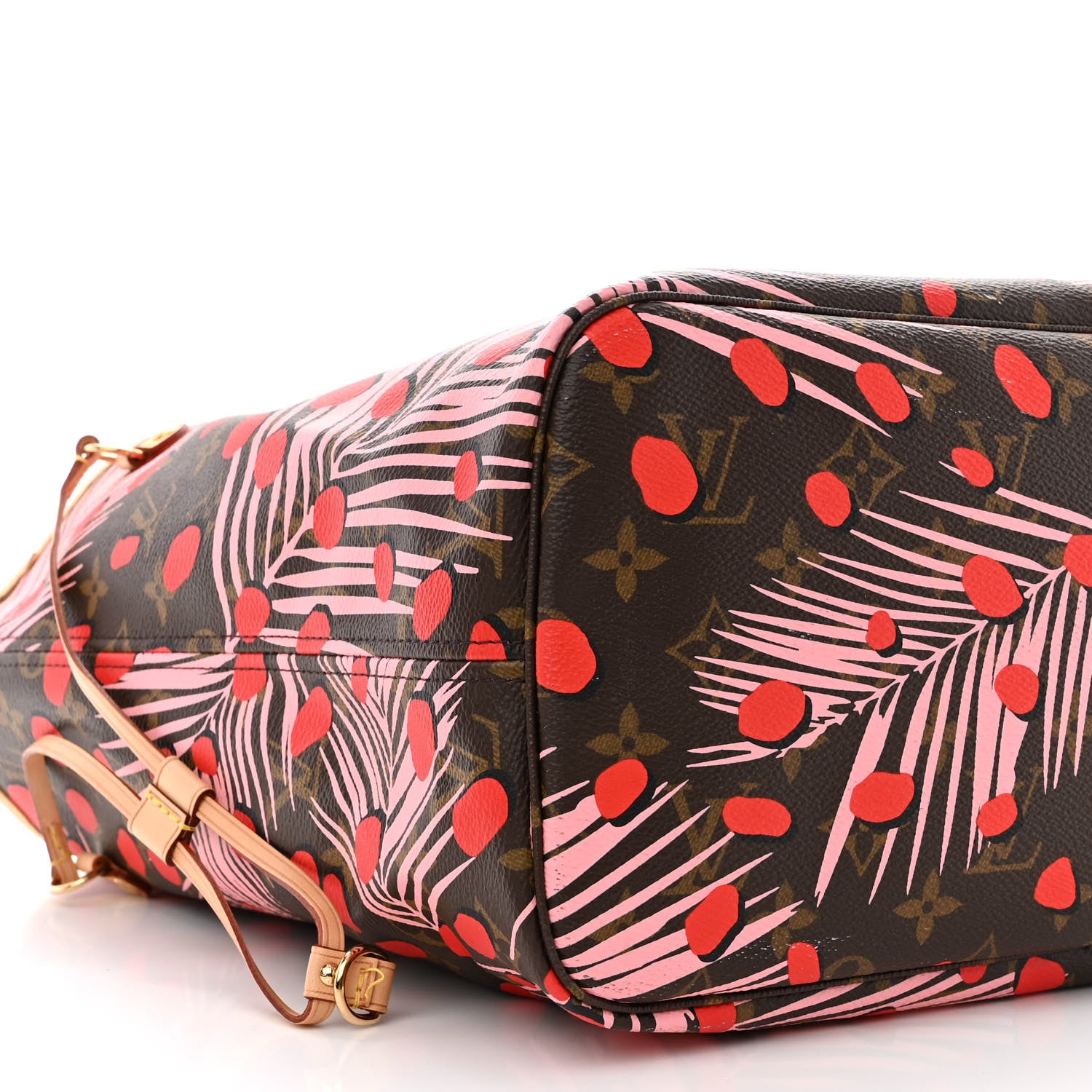 Louis Vuitton Monogram Jungle Dots Neo Neverfull MM Sugar Pink Poppy 12 of 14