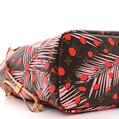 Louis Vuitton Monogram Jungle Dots Neo Neverfull MM Sugar Pink Poppy 12 of 14