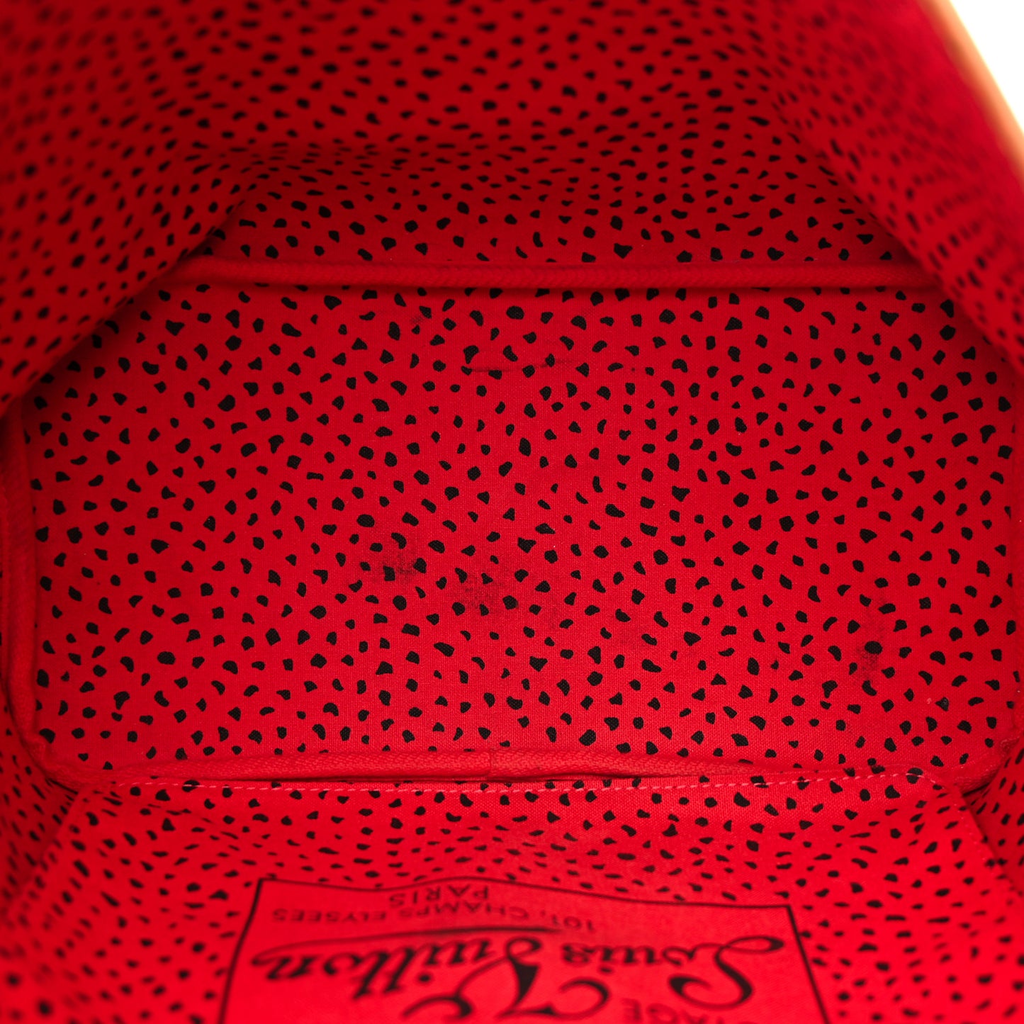 Monogram Kusama Waves Neverfull MM Red
