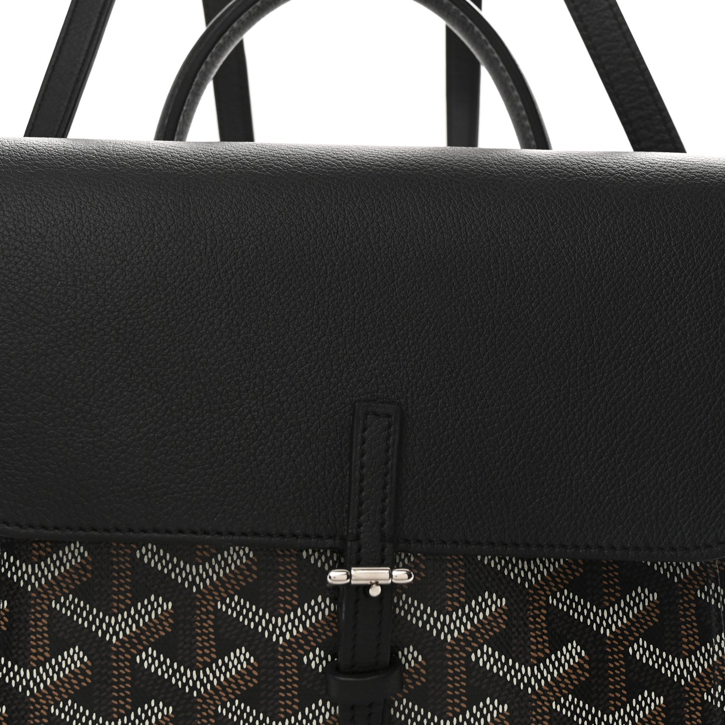 Goyardine Calfskin Mini Alpin Backpack Black