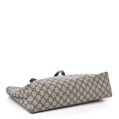 Gucci GG Supreme Monogram Medium Zippered Shopping Tote Dark Brown 4 of 15
