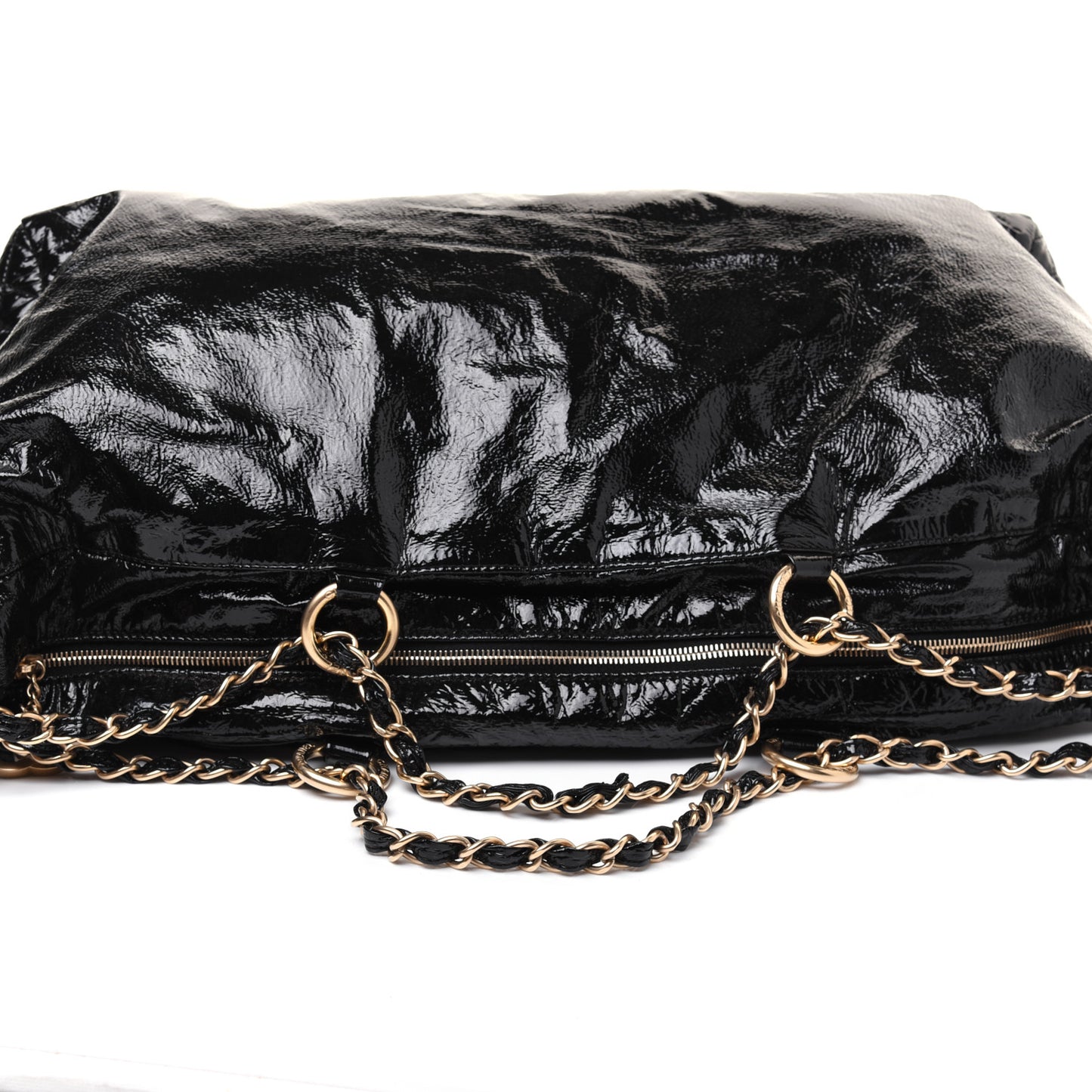 Vinyl Rock and Chain Bowler Black