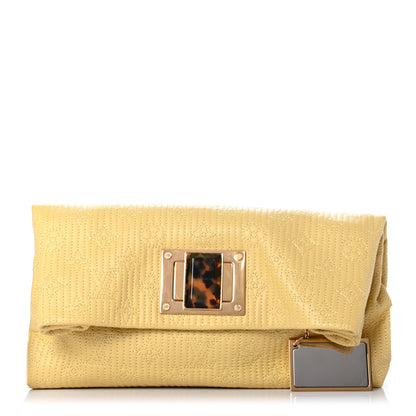 Louis Vuitton Calfskin Quilted Monogram Altair Clutch Jaune Pale 1 of 8