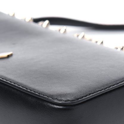 Christian Louboutin Calfskin Spiked Zoompouch Crossbody Black 12 of 14