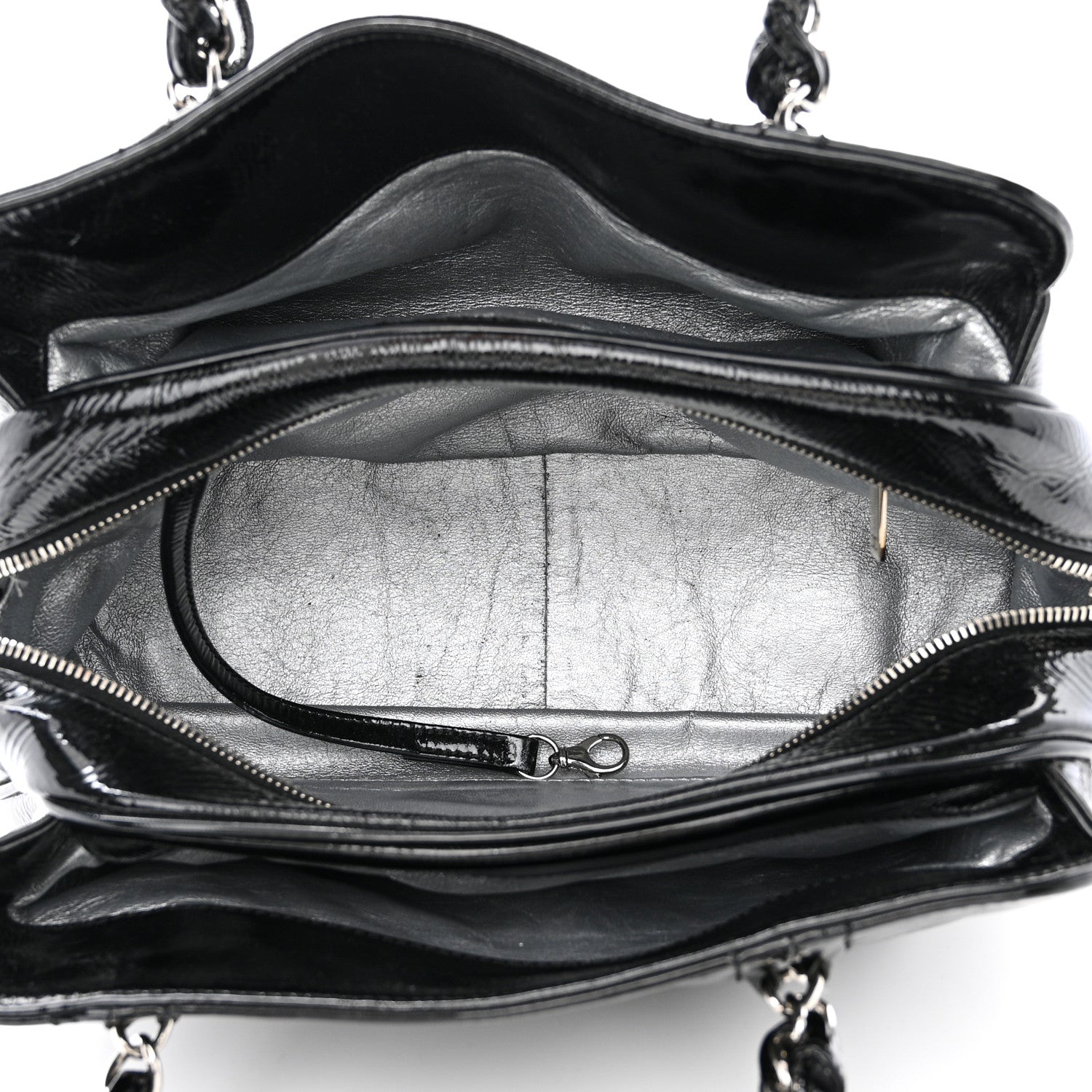 Chanel Patent Calfskin Small Luxe Ligne Tote Black 1476871