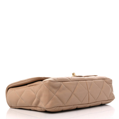 Chanel Lambskin Quilted Large CC Funky Town Flap Beige 4 of 9