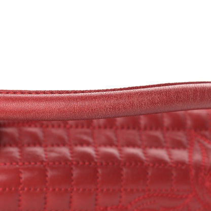 Versace Barocco Quilted Nappa Altea Vanitas Satchel Red 16 of 22