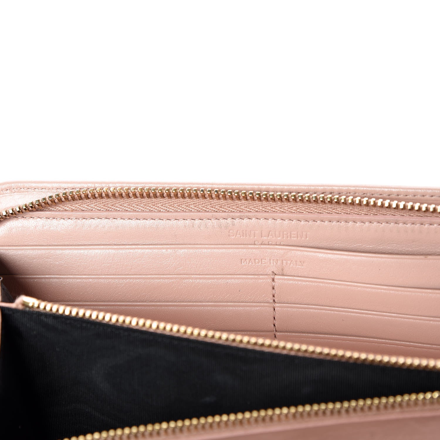 Saint Laurent Calfskin Classic Zip Around Wallet Pink 11 of 18