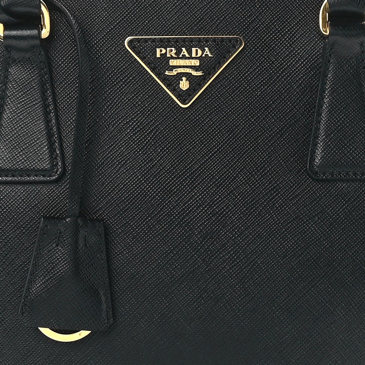 Prada Saffiano Small Galleria Double Zip Tote Black 8 of 11
