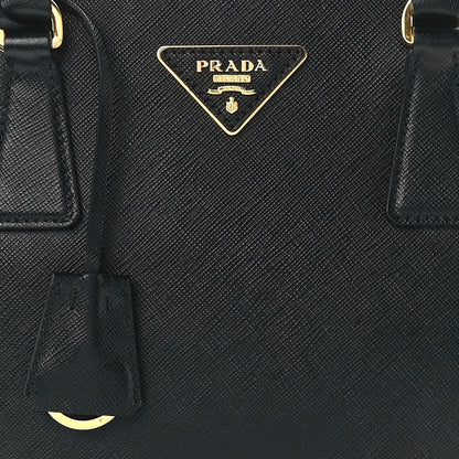 Prada Saffiano Small Galleria Double Zip Tote Black 8 of 11