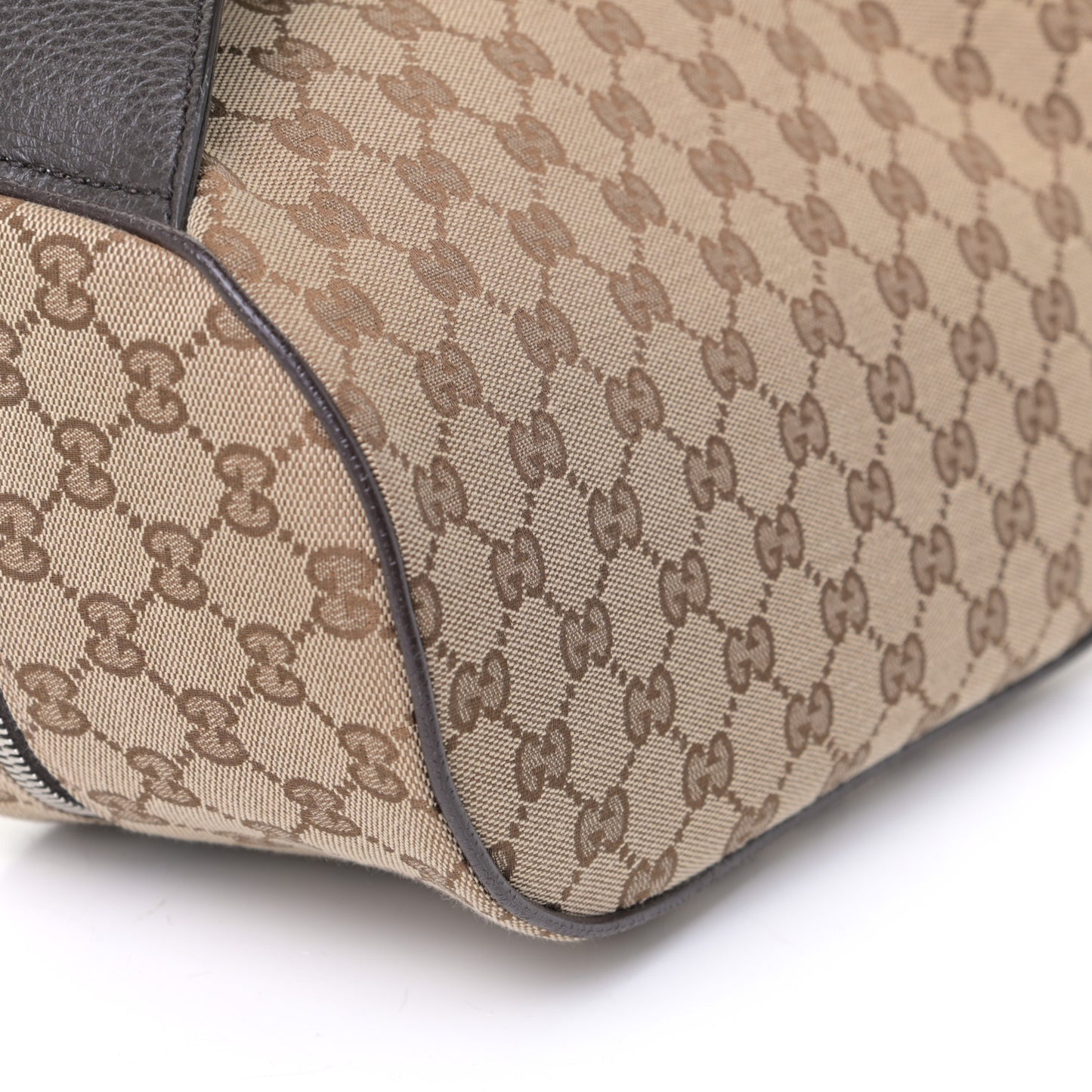 Monogram Dollar Calfskin Waist Pouch Beige Ebony Testa di Moro Marrone Scuro