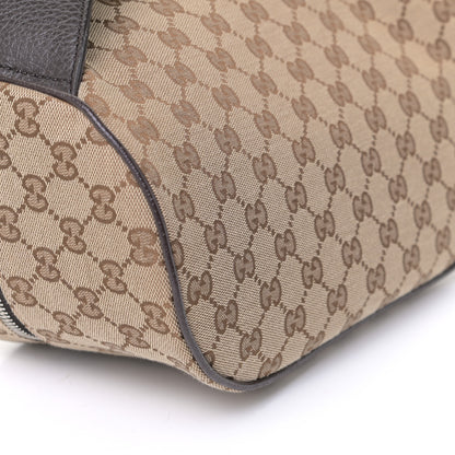 Gucci Monogram Dollar Calfskin Waist Pouch Beige Ebony Testa di Moro Marrone Scuro 5 of 8