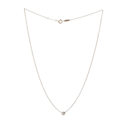 Tiffany 18K Yellow Gold Diamond .14ct Elsa Peretti Diamonds by the Yard Pendant Necklace 3 of 6