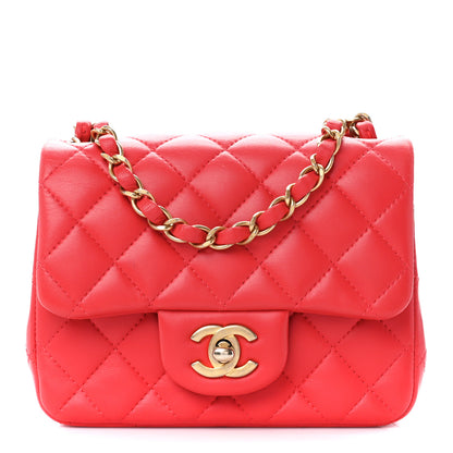 Chanel Lambskin Quilted Mini Square Flap Pink 1 of 12