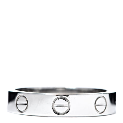 Cartier 18K White Gold 3.5mm LOVE Wedding Band Ring 49 4.75 1 of 4