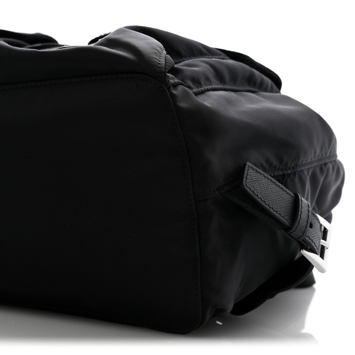 Prada Tessuto Nylon Saffiano Medium Backpack Black 12 of 13