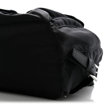 Prada Tessuto Nylon Saffiano Medium Backpack Black 12 of 13