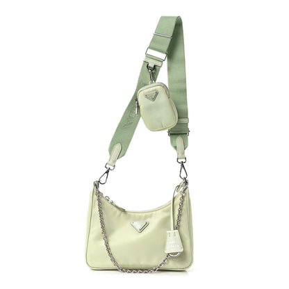Prada Re-Nylon Saffiano Re-Edition 2005 Shoulder Bag Acqua 1 of 10