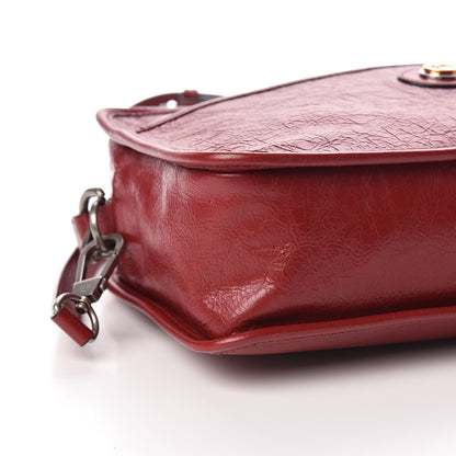Gucci Fluffy Calfskin Morpheus Shoulder Bag Rosso 9 of 10