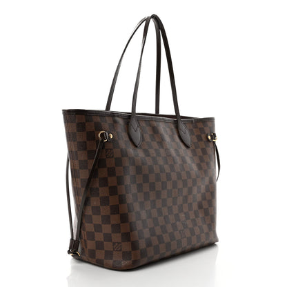 Louis Vuitton Damier Ebene Neo Neverfull MM Rose Ballerine 3 of 13