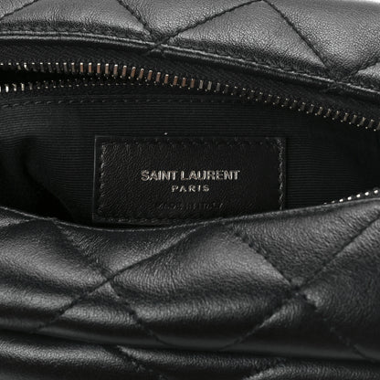 Saint Laurent Calfskin Y Quilted Monogram Small Loulou Bowling Bag Black 6 of 11