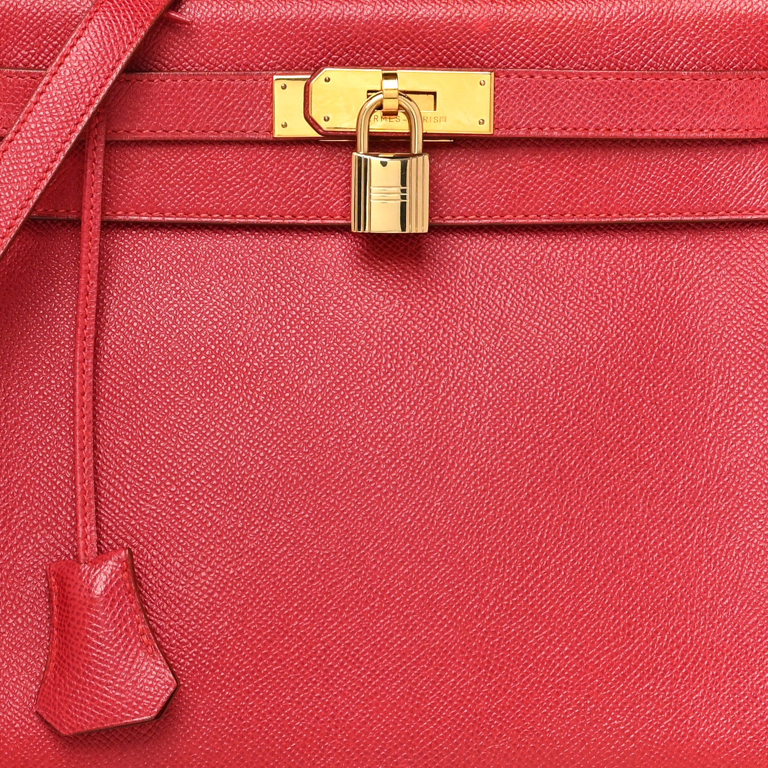Hermes Courchevel Kelly Retourne 28 Rouge Vif 7 of 13
